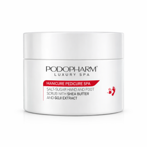 MANICURE PEDICURE SPA Peeling solno-cukrowy do dłoni i stóp z masłem shea i goji